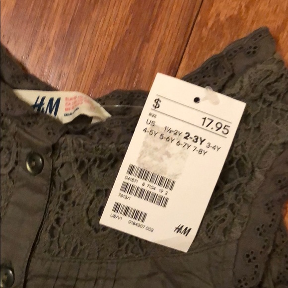 H&M Shirts & Tops Hm Toddler Girls Green Shirt Size 23y Poshmark